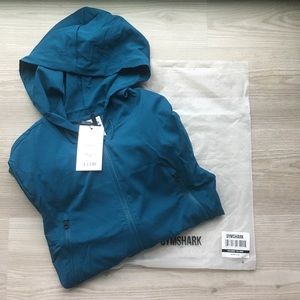 NWT Gymshark Focus Bomber Jacket - Teal - XS
